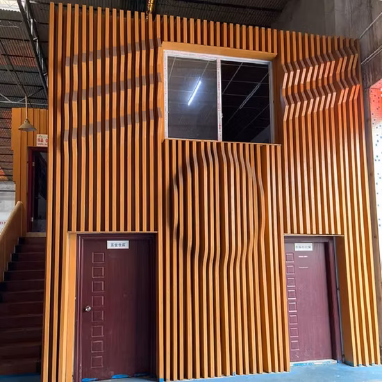 Togen Precast Rainscreen Ventilation System Decorative Grey Terracotta Louver Outdoor Wall Tile Cladding